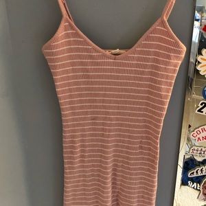 Pacsun (LA Hearts) pink stripped dress